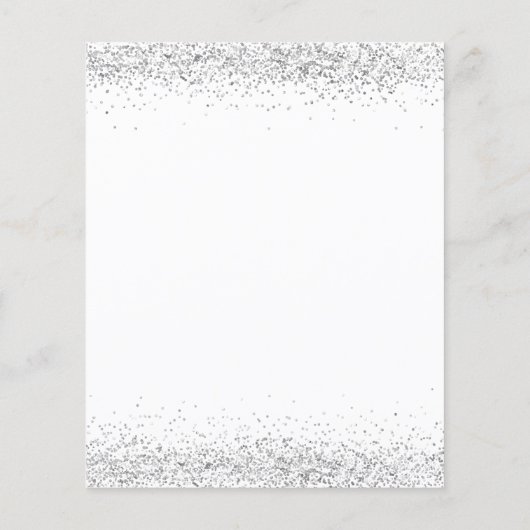 Papier Budget Futur Mme Silver Parties scintillant Fête d (Dos)