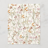 Papier Budget Garden Floral 30e anniversaire Invitation (Dos)