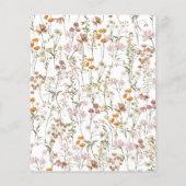 Papier Budget Garden Floral 30e anniversaire Invitation (Dos)