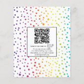 Papier BUDGET Gay lesbienne faire-part de mariage arc-en- (Dos)