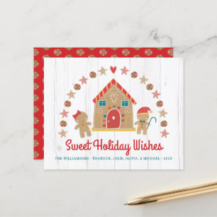 Papier Budget Gingerbread Sweet Holiday Wish Rustic Card