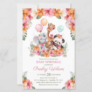 Papier Budget Girl Jungle Safari Bébé Sprinkle