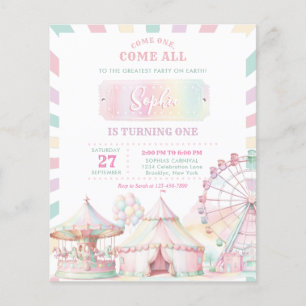 Papier BUDGET Girl Pastel Carnaval de couleur cirque Anni