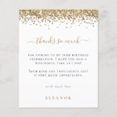 Papier Budget Glam Gold Parties scintillant Photo Sweet 1 (Devant)