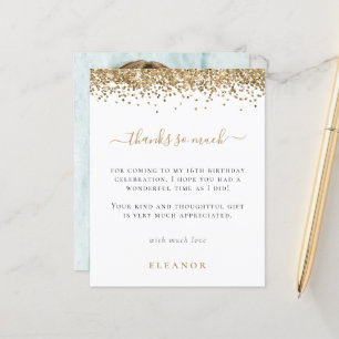 Papier Budget Glam Gold Parties scintillant Photo Sweet 1