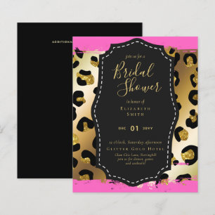 Papier Budget Glam or rose Fête des mariées Invitation an