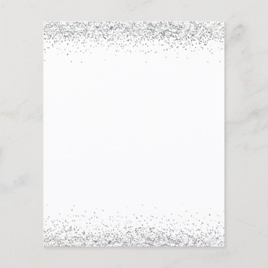 Papier Budget Glam Silver Parties scintillant Noël Invita (Dos)