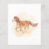 Papier Budget Go bébé aller courir cheval poulain baby sh (Dos)