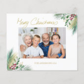 Papier Budget Gold Berries Photo Noël (Devant)