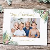 Papier Budget Gold Berries Photo Noël