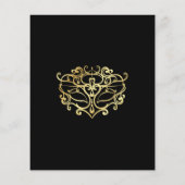 Papier Budget Gold & Black Masquerade Sweet 16 Party (Dos)