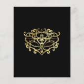 Papier Budget Gold & Black Masquerade Sweet 16 Party (Dos)