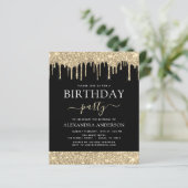 Papier Budget Gold Black Parties scintillant N'importe qu (Debout devant)