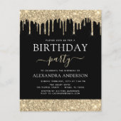 Papier Budget Gold Black Parties scintillant N'importe qu (Devant)