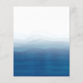 Papier Budget Gold & Blue Watercolor Surprise Anniversair (Dos)