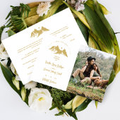 Papier Budget Gold Effect Boho Rustic Mountains Photo