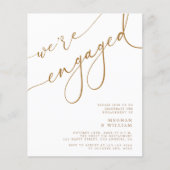 Papier Budget Gold Elegant Nous sommes Engagé Engagement  (Devant)