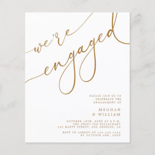 Papier Budget Gold Elegant Nous sommes Engagé Engagement 