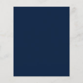 Papier Budget Gold Marine Blue Rehearer Dîner Invitation (Dos)