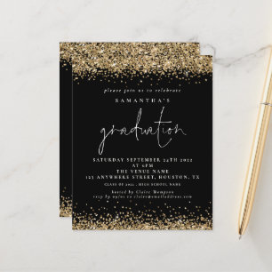 Papier Budget Gold Parties scintillant 2024 Graduation Bl