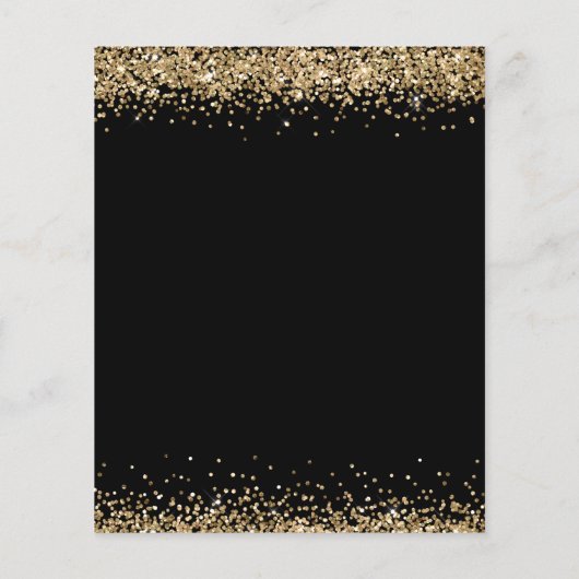 Papier Budget Gold Parties scintillant Black 21st Party I (Dos)