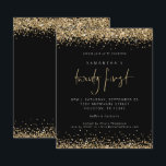 Papier Budget Gold Parties scintillant Black 21st Party I<br><div class="desc">Gold Parties scintillant Black 21st Party Invitation. Une alternative économique pour PETIT 4, 5 po x 5, 6 po. Disponible dans un STOCK SEMI GLOSS 110 lb CARD ou un STOCK SATIN FINISH 80 lb THINNER PAPER. Les enveloppes sont en option. D'élégantes bordures de confettis en faux parties scintillant doré...</div>