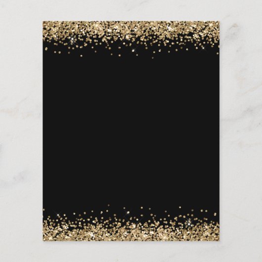 Papier Budget Gold Parties scintillant Black Christmas Pa (Dos)