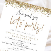 Papier Budget Gold Parties scintillant Elle A Dit Oui Fia