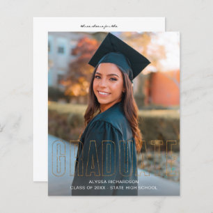 Papier Budget Gold Parties scintillant Graduate Photo Fai