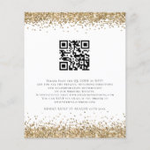 Papier Budget Gold Parties scintillant Nous faisons QR We (Dos)