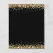 Papier Budget Gold Parties scintillant Nouvel An Eve Blac (Dos)
