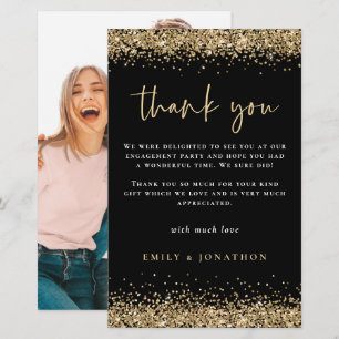 Papier Budget Gold Parties scintillant photo Fiançailles 