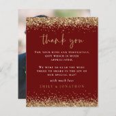 Papier Budget Gold Parties scintillant photo Mariage Bour (Devant / Derrière)