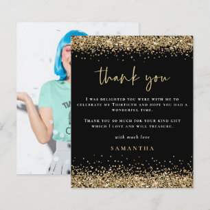 Papier Budget Gold Parties scintillant Photo Trente Noir 