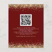 Papier Budget Gold Parties scintillant QR Code Mariage Bo (Dos)