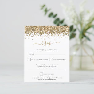 Papier Budget Gold Parties scintillant QR Code Mariage RS