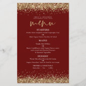Papier Budget Gold Parties scintillant Script Mariage Bou (Devant)