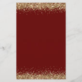 Papier Budget Gold Parties scintillant Script Mariage Bou (Dos)