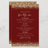 Papier Budget Gold Parties scintillant Script Mariage Bou (Devant / Derrière)