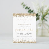 Papier Budget Gold Parties scintillant Script Mariage Enr (Debout devant)