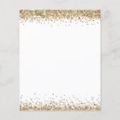Papier Budget Gold Parties scintillant Script Mariage Enr (Dos)