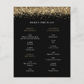 Papier Budget Gold Parties scintillant Week-end Hen Party (Dos)