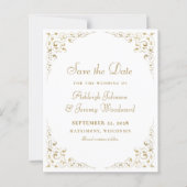 Papier Budget Gold Script Cadre Botanique Enregistrer La  (Devant)