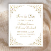 Papier Budget Gold Script Cadre Botanique Enregistrer La 