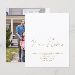 Papier Budget Gold Script Nouveau domicile