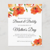 Papier BUDGET Golden Poppy Fête des mères Brunch (Devant)