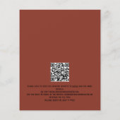 Papier Budget Gothique Beau Squelette QR Code Mariage (Dos)