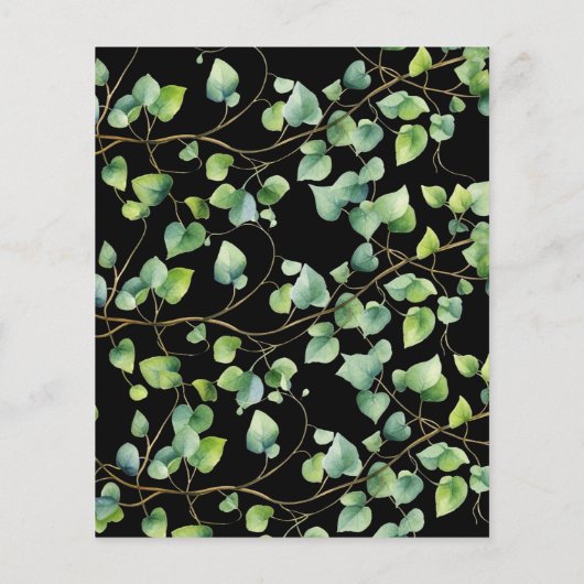 Papier Budget Grad Faire-part Boho Arch Black Ivy Back (Dos)