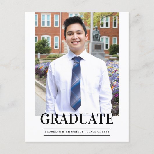 Papier Budget GRAD Faire-part d'obtention d'un diplôme of (Devant)