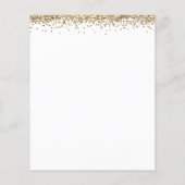 Papier Budget Grad Photo Gold Parties scintillant Merci (Dos)